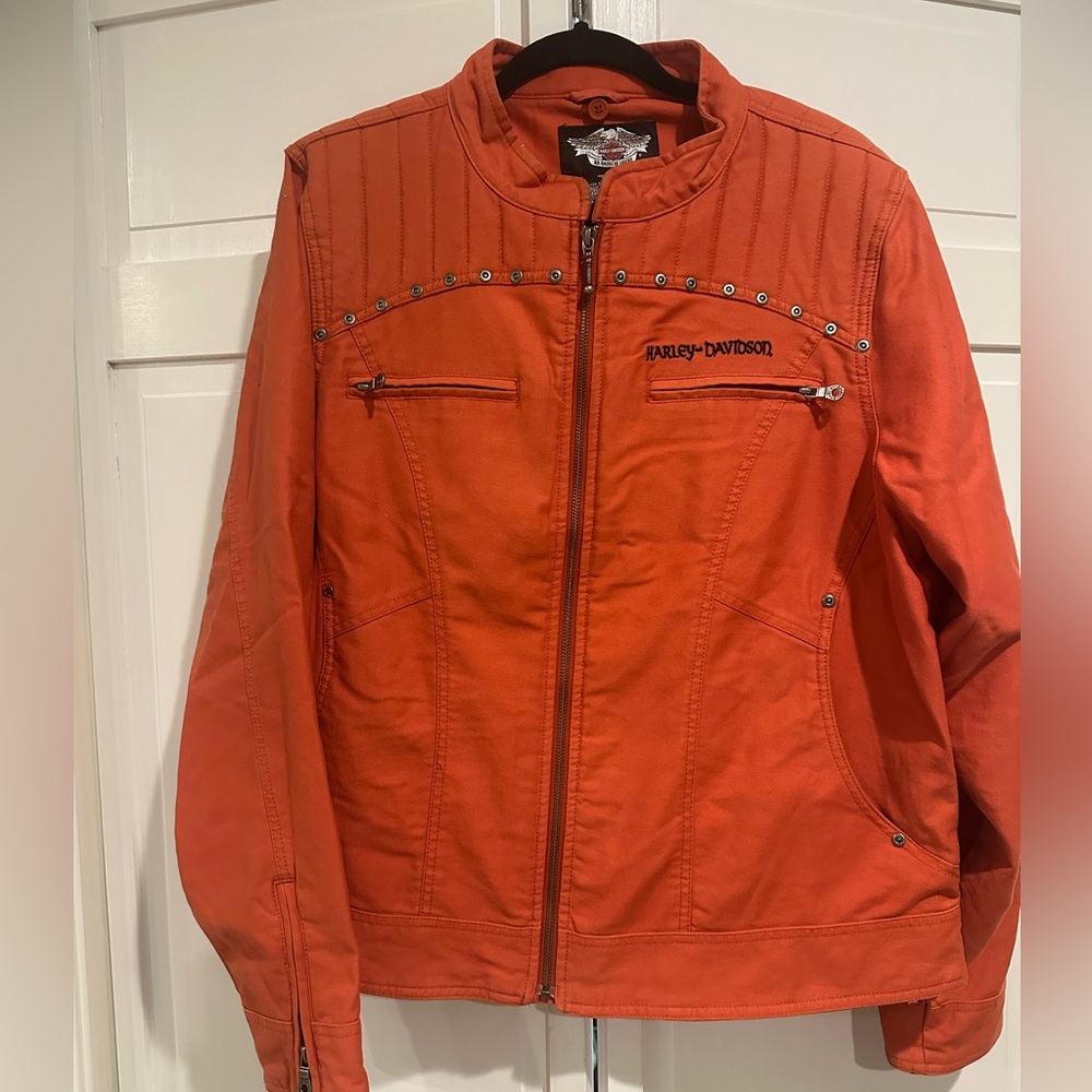 Harley-Davidson Orange Cotton Jacket